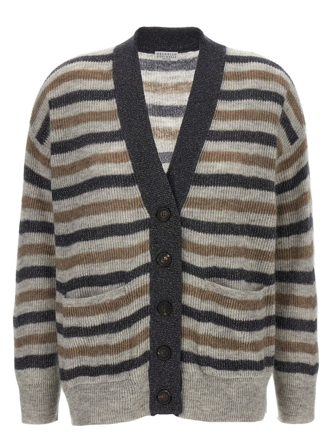Brunello Cucinelli Lurex Wool Cardigan Sweaters and Cardigans - Multicolor | a93fe3d399f5f3c6ac9bc32923dc35b187ff66cc