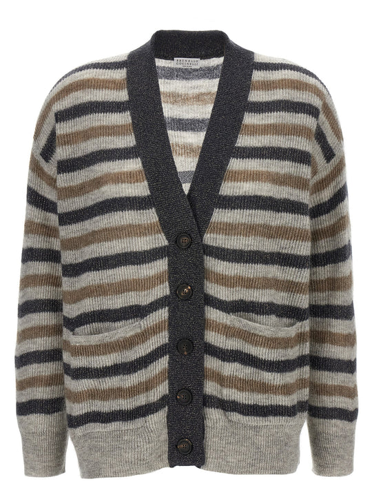 Lurex Wool Cardigan Sweaters And Cardigans Multicolor