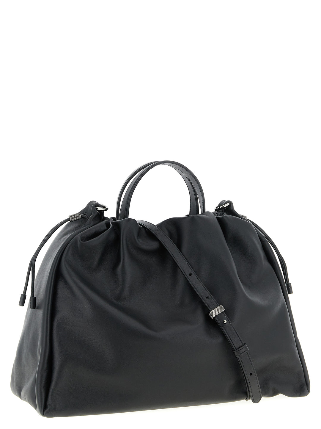 Brunello Cucinelli Mellow Tote Bag - Black | 3b4fe147c60731e8627955182189c2b962d5f504