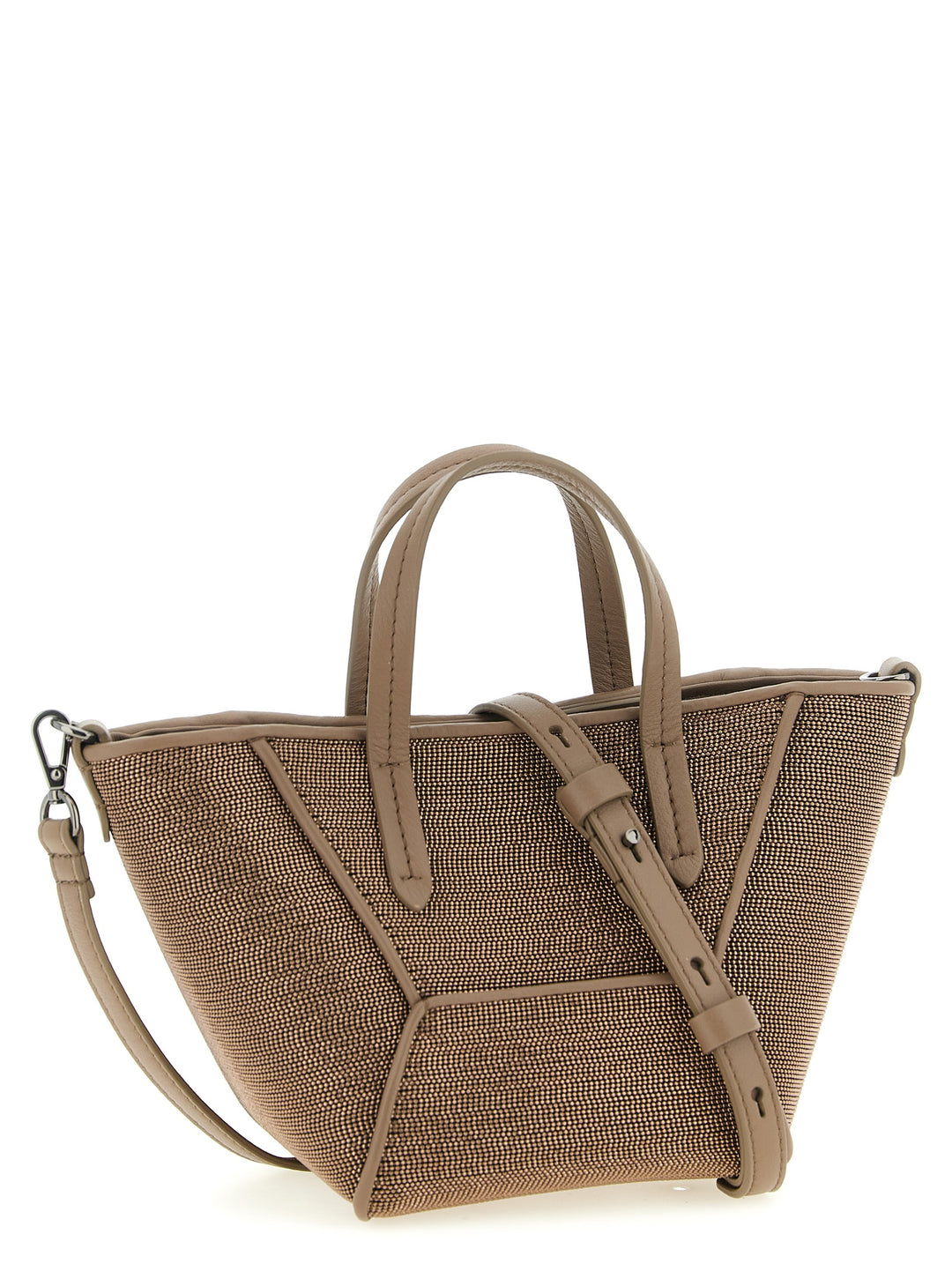 Brunello Cucinelli Bc Duo Precious Hand Bags - Brown | c0d3da290c543f21c709b73a205c8a0a1eaf9501