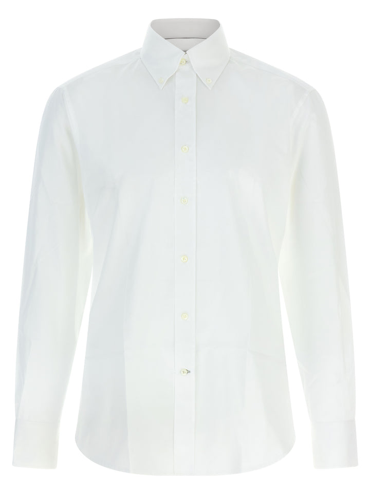 Brunello Cucinelli Button-Down Shirt Shirt and Blouse - White | 4b7b7dc60547345060ecd9c371be09dde0e3d408
