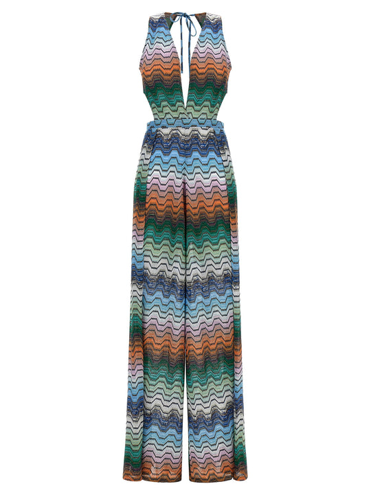 Greek Pattern Jumpsuit Jewelry Multicolor