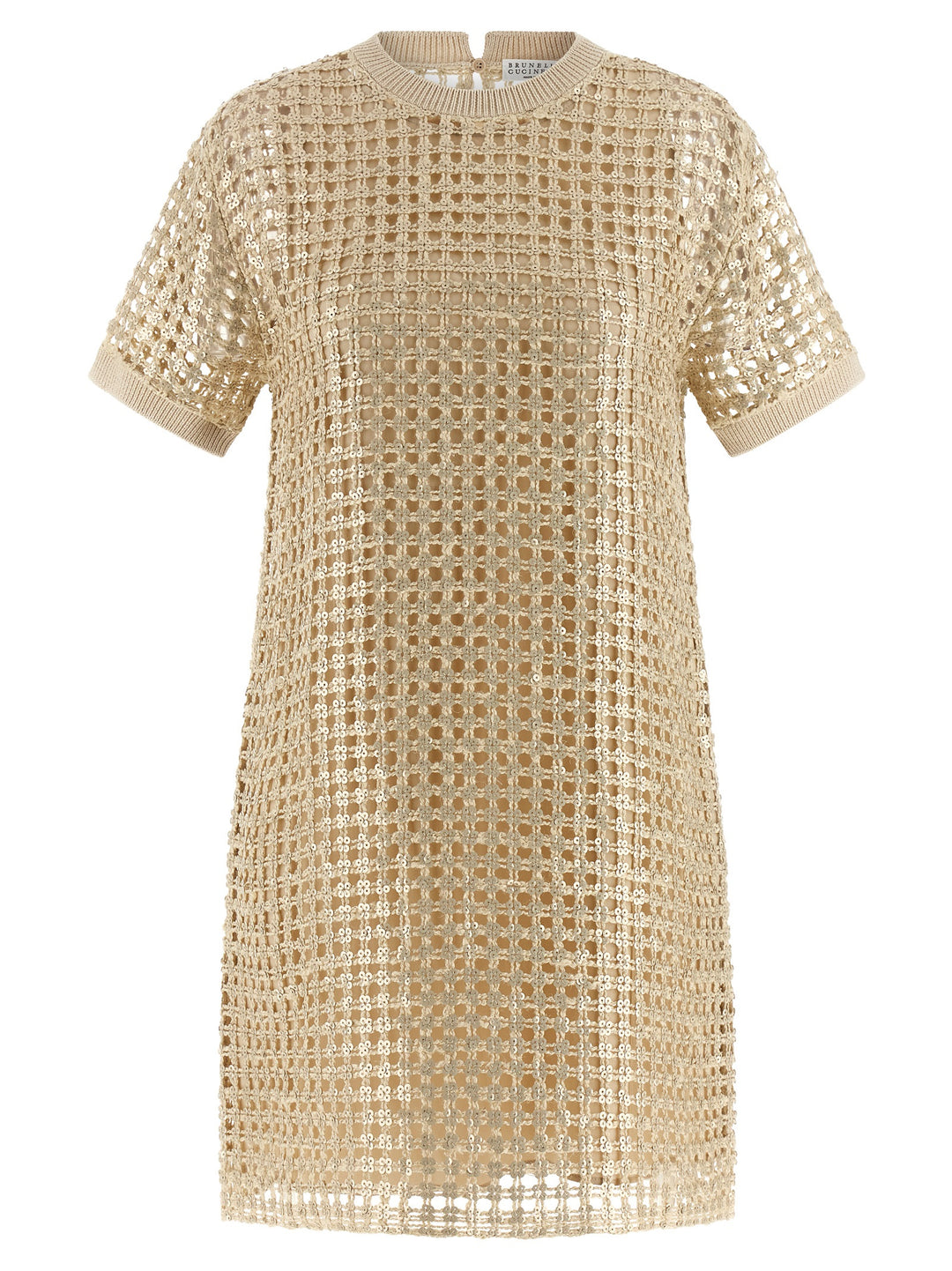 Brunello Cucinelli Dazzling Knit Dress Dresses - Yellow | e1a99423f181b6546e95ce1a323a3ad2129a7aa9