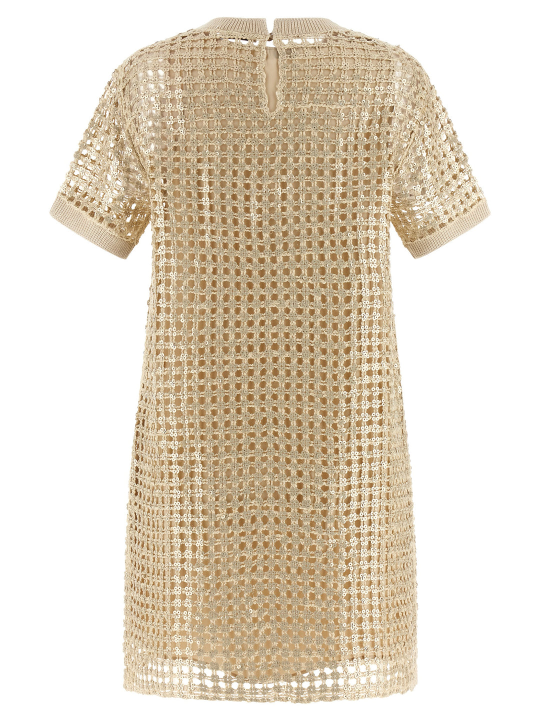 Brunello Cucinelli Dazzling Knit Dress Dresses - Yellow | 25604f2d6bb926ff01777b71a06fd886062e5dba
