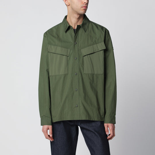 Khaki Green Doris Shirt In Cotton Blend