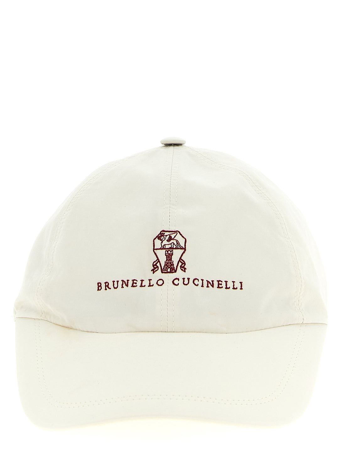 Brunello Cucinelli Logo Embroidery Cap Hats - White | 43ed99bee91fa3bbd00e7e433987baa08899db24