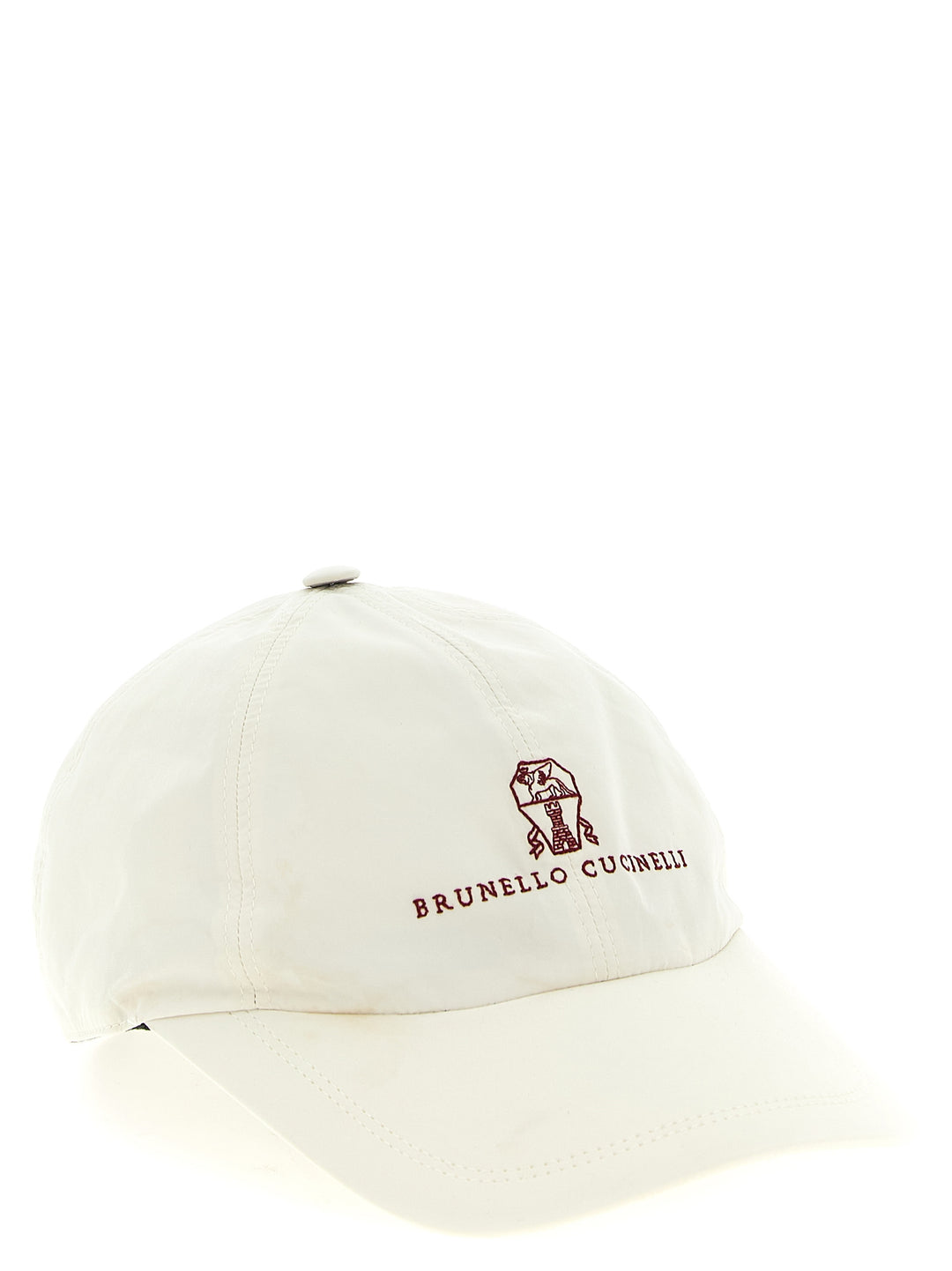 Brunello Cucinelli Logo Embroidery Cap Hats - White | 9670908d698b74e1eab01c1eda50900b186ea81f