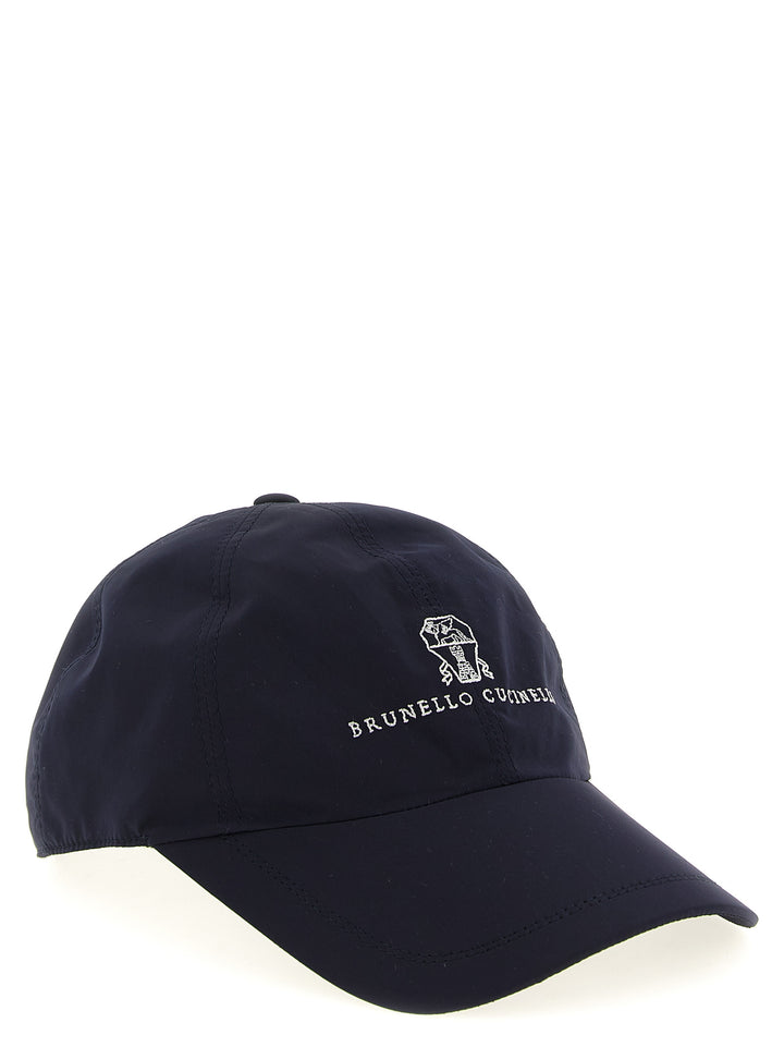 Brunello Cucinelli Logo Embroidery Cap Hats - Blue | b609d7816bd43c6d66574c908ed11b79e2518642