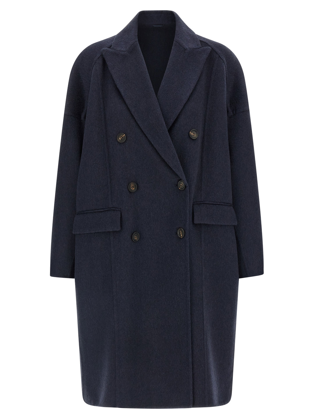 Brunello Cucinelli Cashmere Coat Coats and Trench Coats - Blue | 761c8de178489033e223baa3a7829d86c0556b00