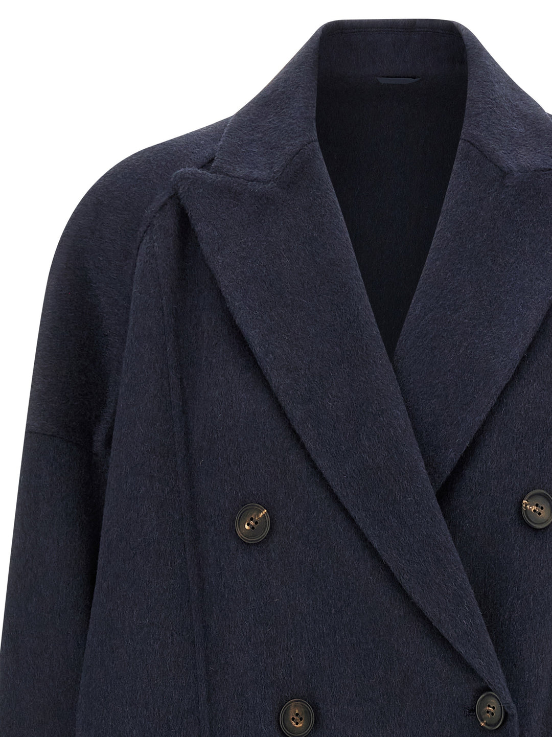 Brunello Cucinelli Cashmere Coat Coats and Trench Coats - Blue | bad9bdd3c9ec7a2b4930ec0df7a35b6498ae6cdc