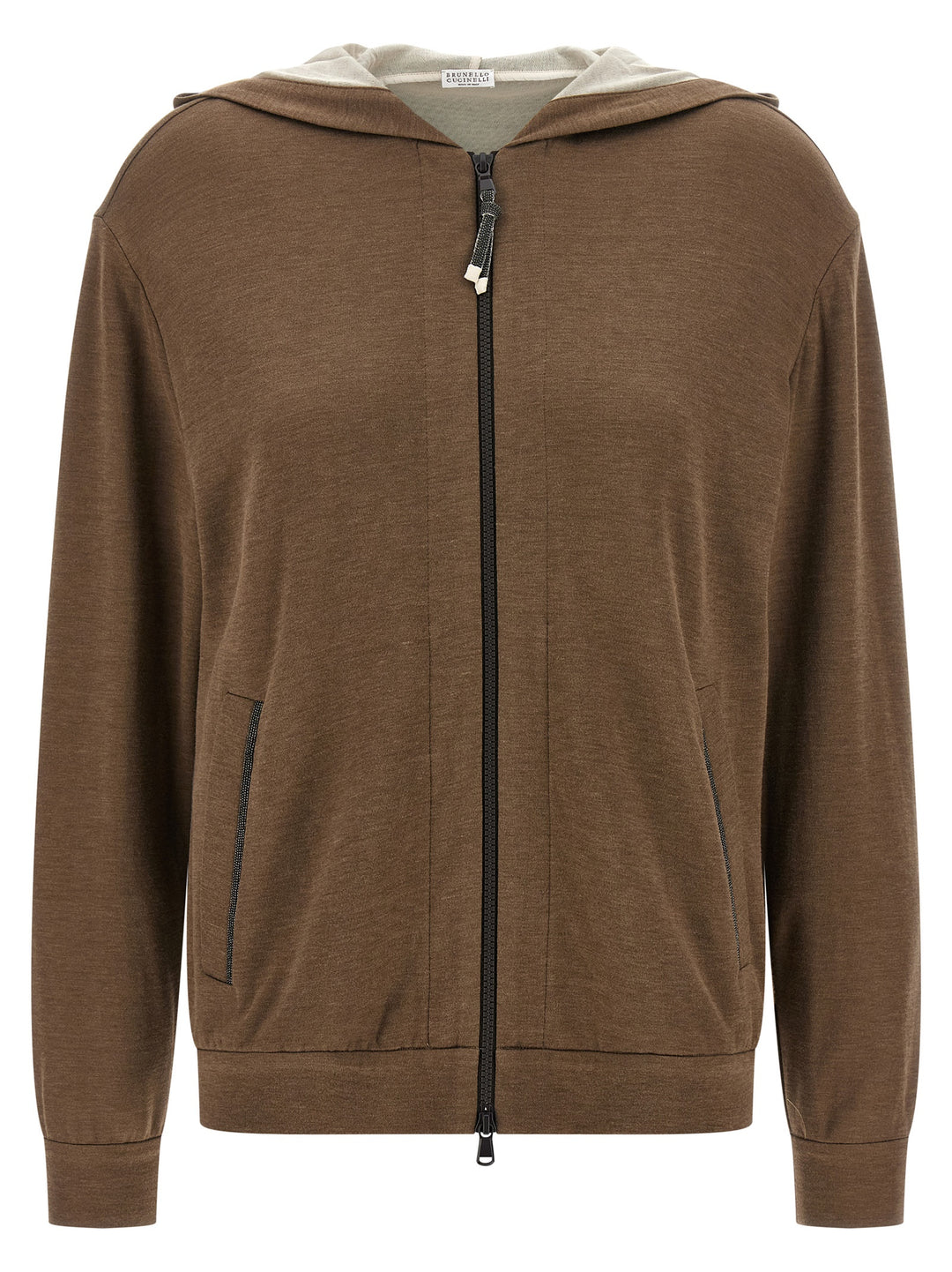 Brunello Cucinelli Monile Hoodie Sweatshirt - Brown | 663a2348660f54d2115510f4dbbd54b4d3bc5d16