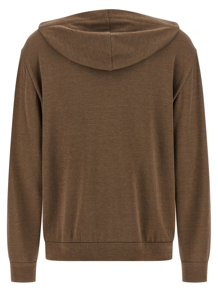 Brunello Cucinelli Monile Hoodie Sweatshirt - Brown | 7e436f19f297401a3d70553fc2ddf1164d797b94
