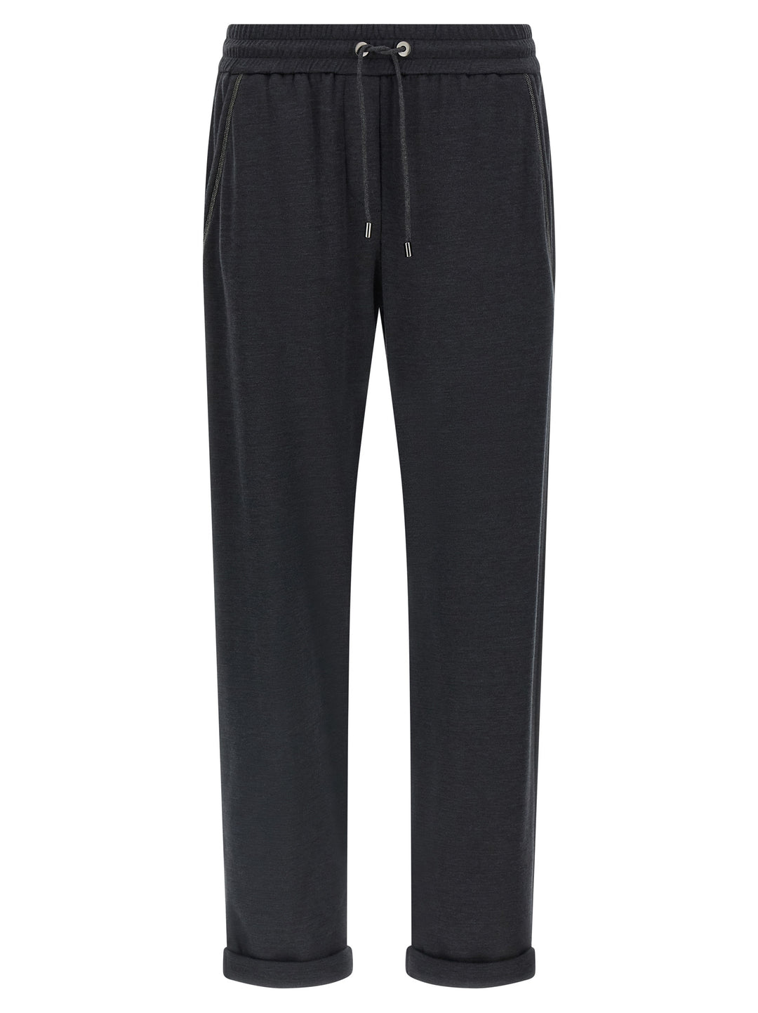 Brunello Cucinelli Shiny Pocket Detail Pants - Gray | 24a71b0d521ed85f53f5e319a493634235de1590