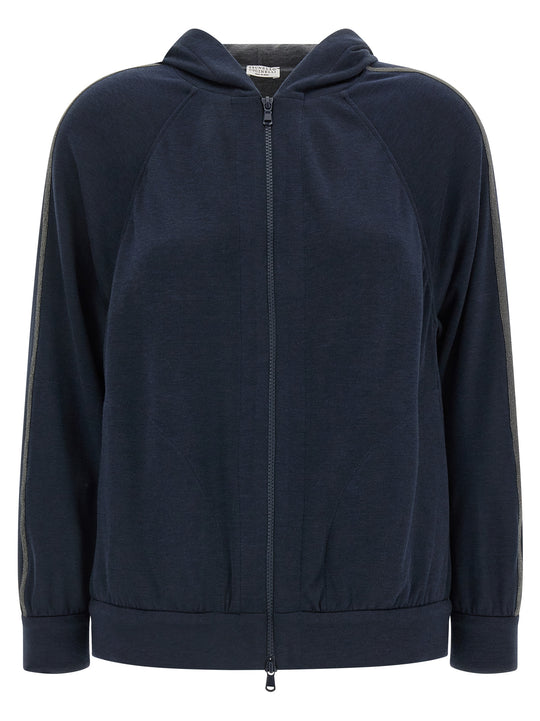 Monile Hoodie Sweatshirt Blue