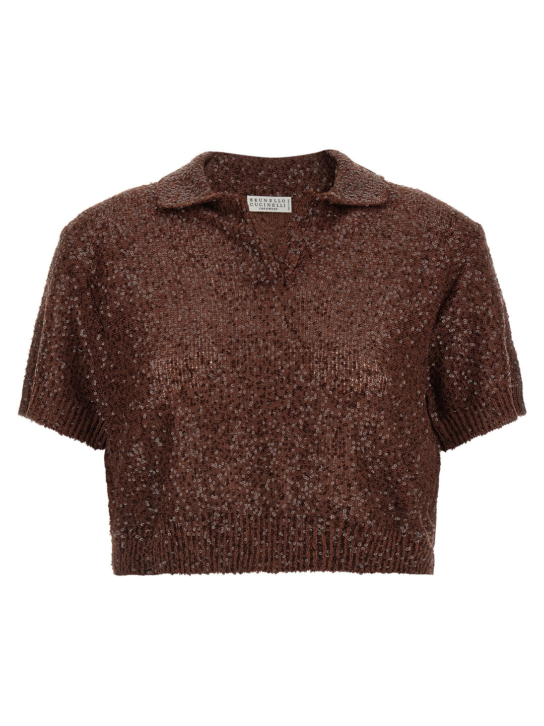 Brunello Cucinelli Knitted  Shirt Polo - Brown | 6fd9110aae08a1280f146029425957d3450883c0