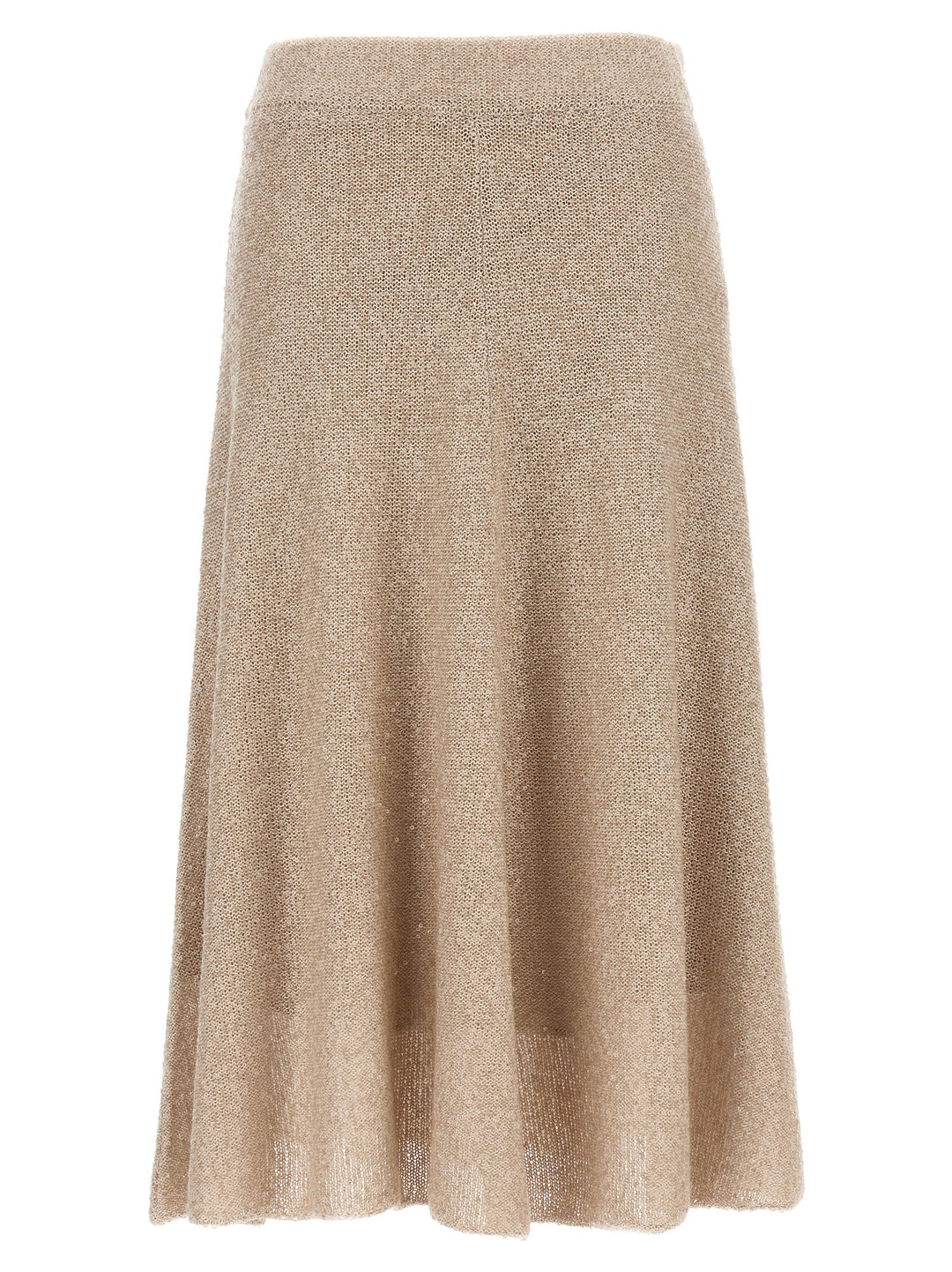 Brunello Cucinelli Sequin Knitted Skirt Skirts - Beige | 2a2802f9c31f3cc2177c6f3f3a437b53356fdfaa