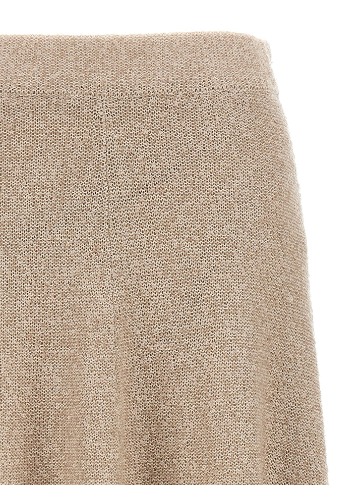 Brunello Cucinelli Sequin Knitted Skirt Skirts - Beige | c1e15d99f17023b10068941a2d99d8013d4d9a23