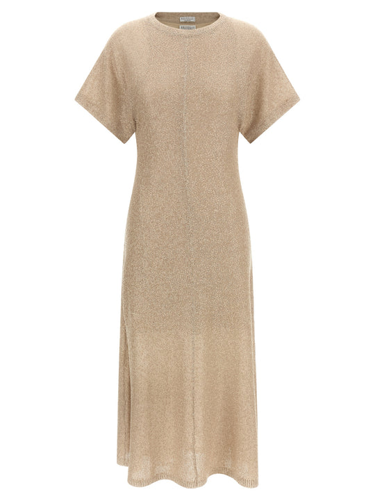 Sequin Dress Dresses Beige