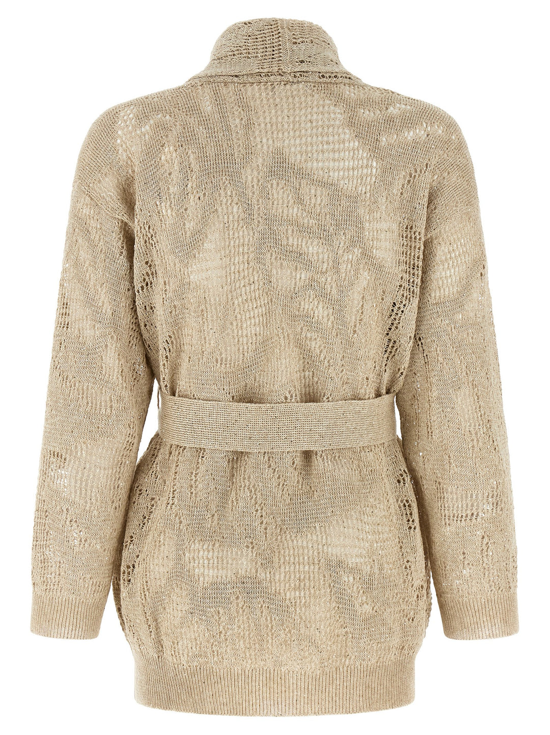 Brunello Cucinelli Crochet Cardigan Sweaters and Cardigans - Beige | c2bb840098accc924eeb9b1a04f763c7a5ef797b