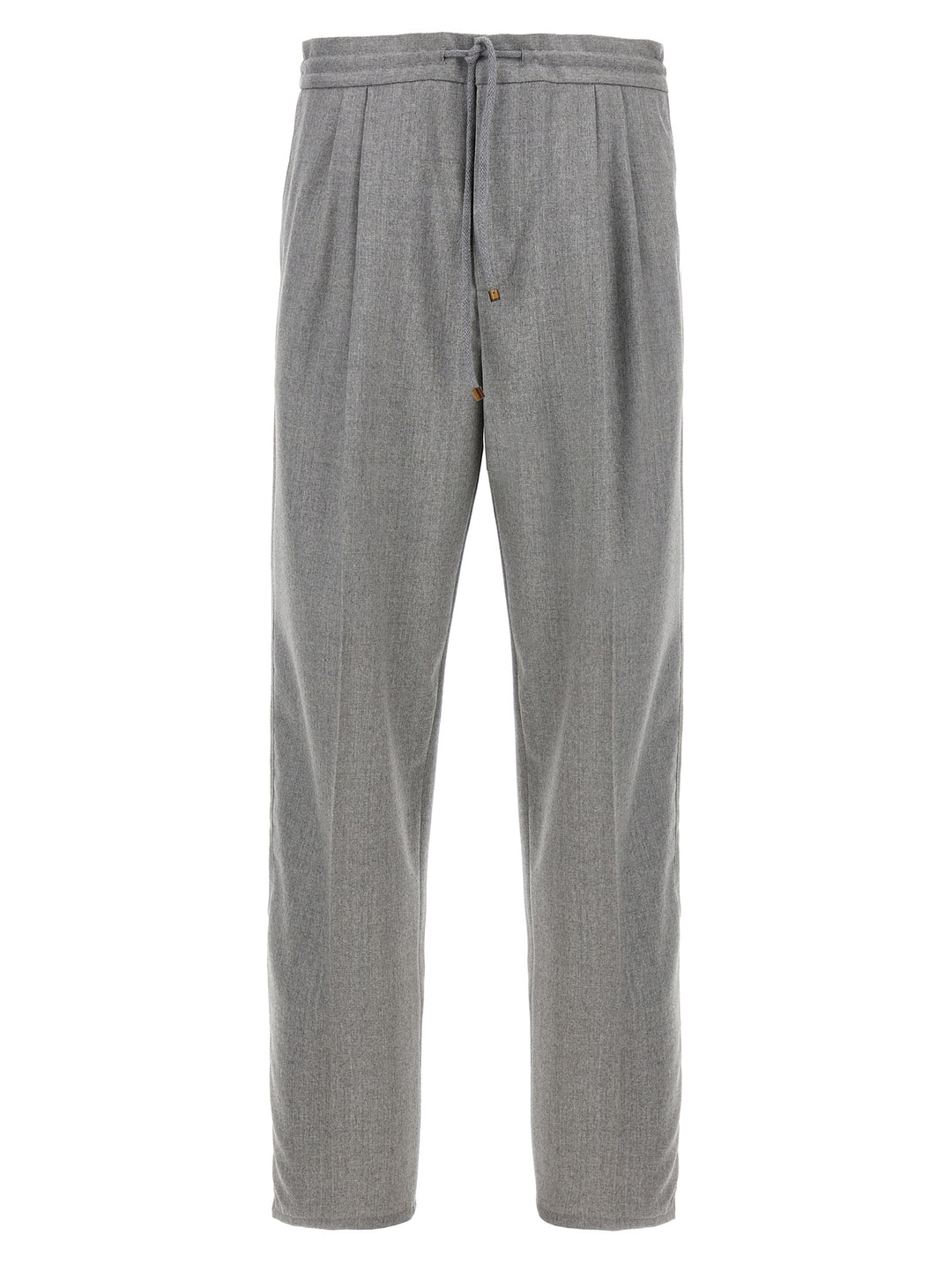 Brunello Cucinelli Front Pleat Pants - Gray | 58f46986e9fa9d4a47fb70a74a49bb84744eb178