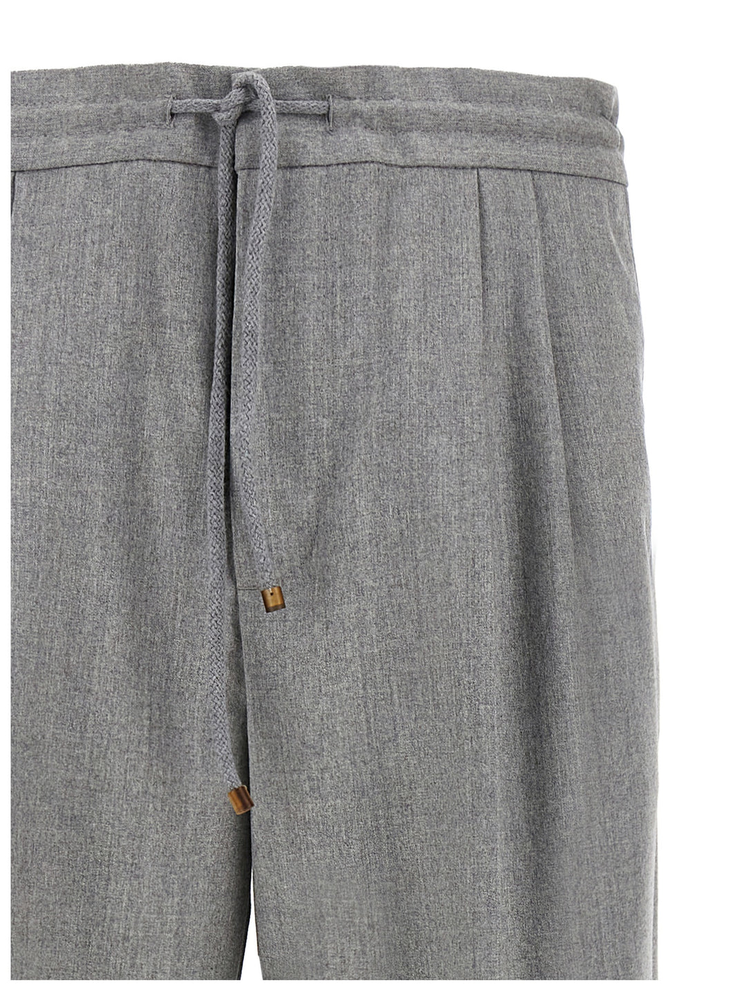 Brunello Cucinelli Front Pleat Pants - Gray | 2b301c5e694be6aae69c335e41680cd707530de3