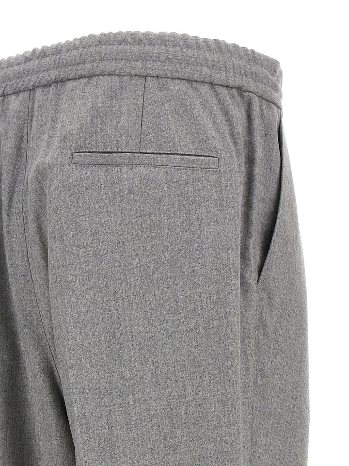 Brunello Cucinelli Front Pleat Pants - Gray | 70e7fbcdb7d16efcba7b5e840549bc4434a86961