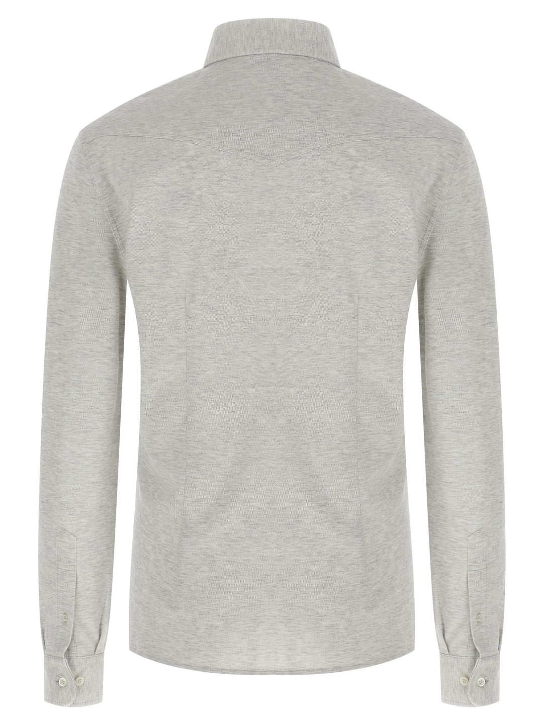 Brunello Cucinelli Piqué Cotton Shirt Shirt and Blouse - Gray | a757367fb5a94d2019363a30c5829efed0b96131