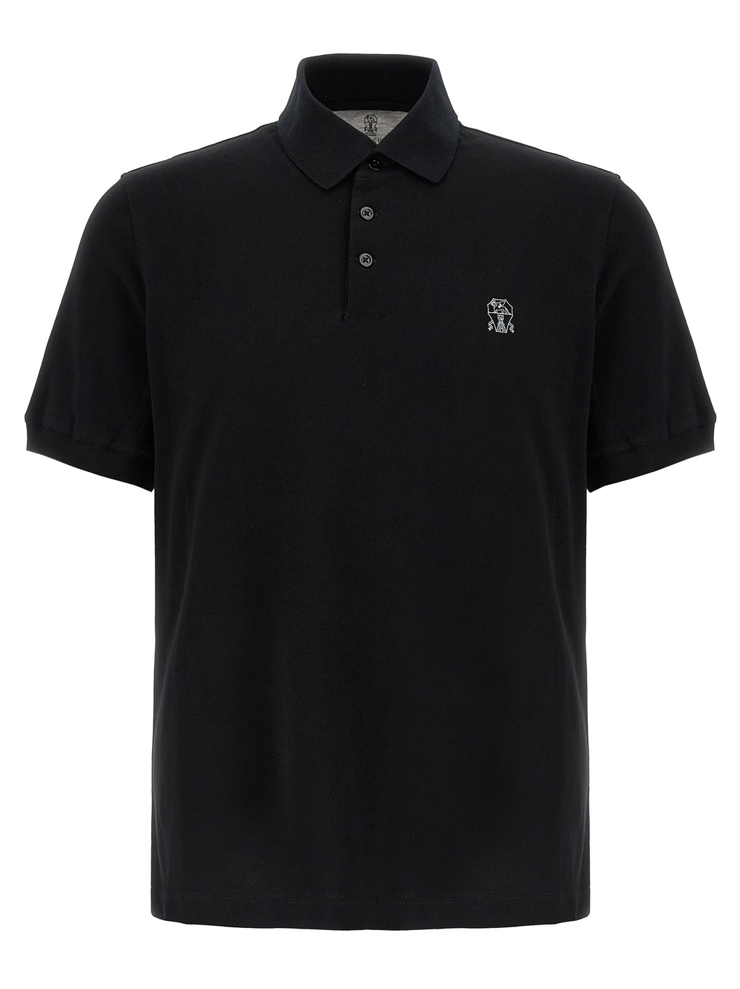 Brunello Cucinelli Piqué  Shirt Polo - Black | 330a7f75f69ede7de263160d849a826b43e16e69