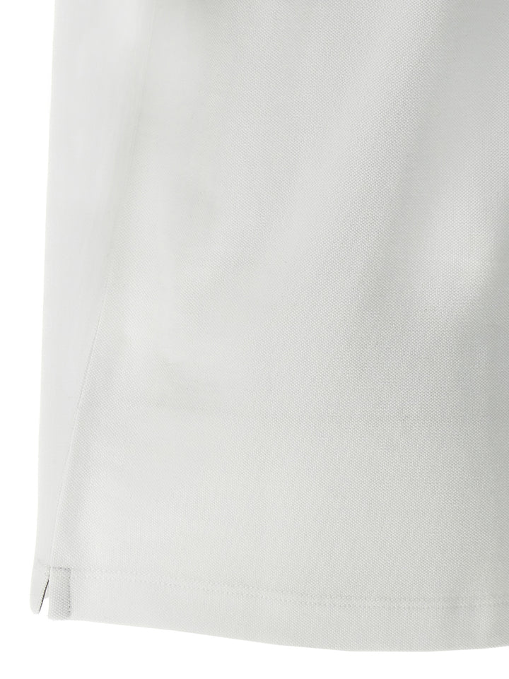 Brunello Cucinelli Logo Piqué  Shirt Polo - White | 974f0ac4df9d7caa4e2095501bfb91b9efbd4de5