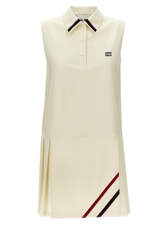 Mohair Canvas Dress Dresses White