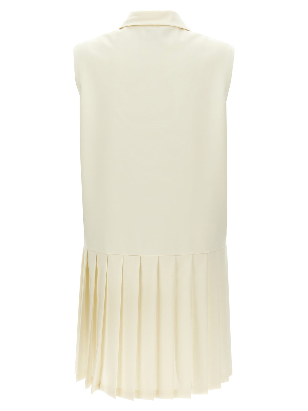 Miu Miu Mohair Canvas Dress Dresses - White | 8c6fcb797ef707b6c327ac0de736c2a5e932f334