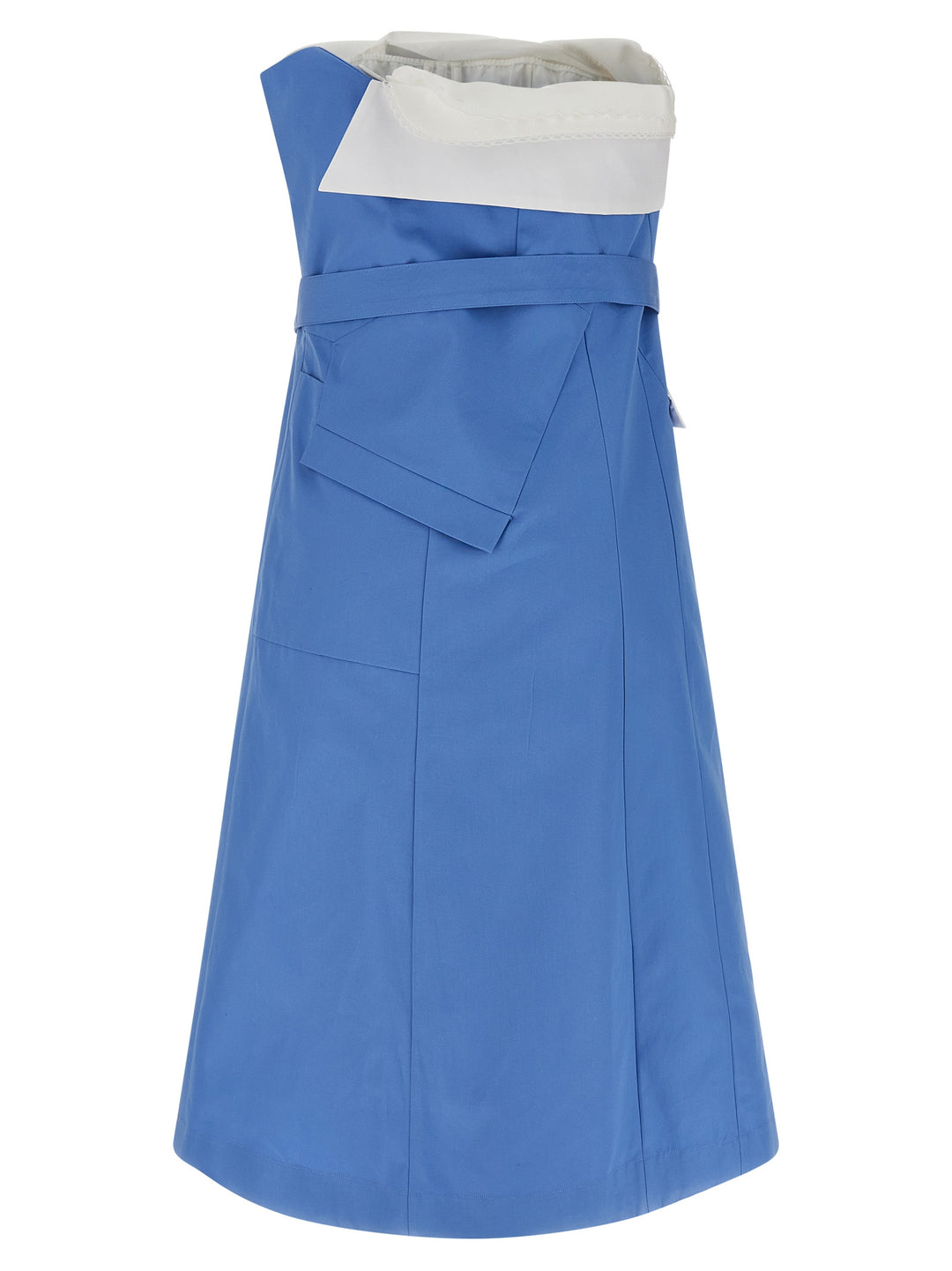 Miu Miu Deconstructed Mini Dress Dresses - Light Blue | 94cc5c5fd53e69d4b9d23438306a5430d206364b