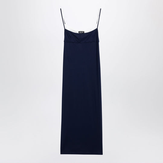 Blue Midi Dress In Stretch Jersey
