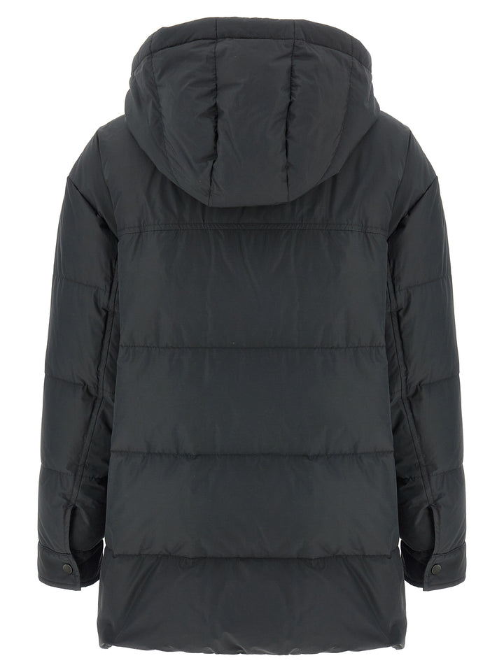 Brunello Cucinelli Knitted Neck Down Jacket Puffer Jackets - Gray | db7770765a1e606603e86f992f7d80789fb6bfc5