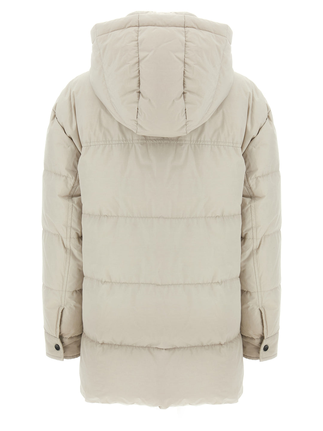 Brunello Cucinelli Knitted Neck Down Jacket Puffer Jackets - Beige | 3281c571a167296fdb56189917185de43598efb3