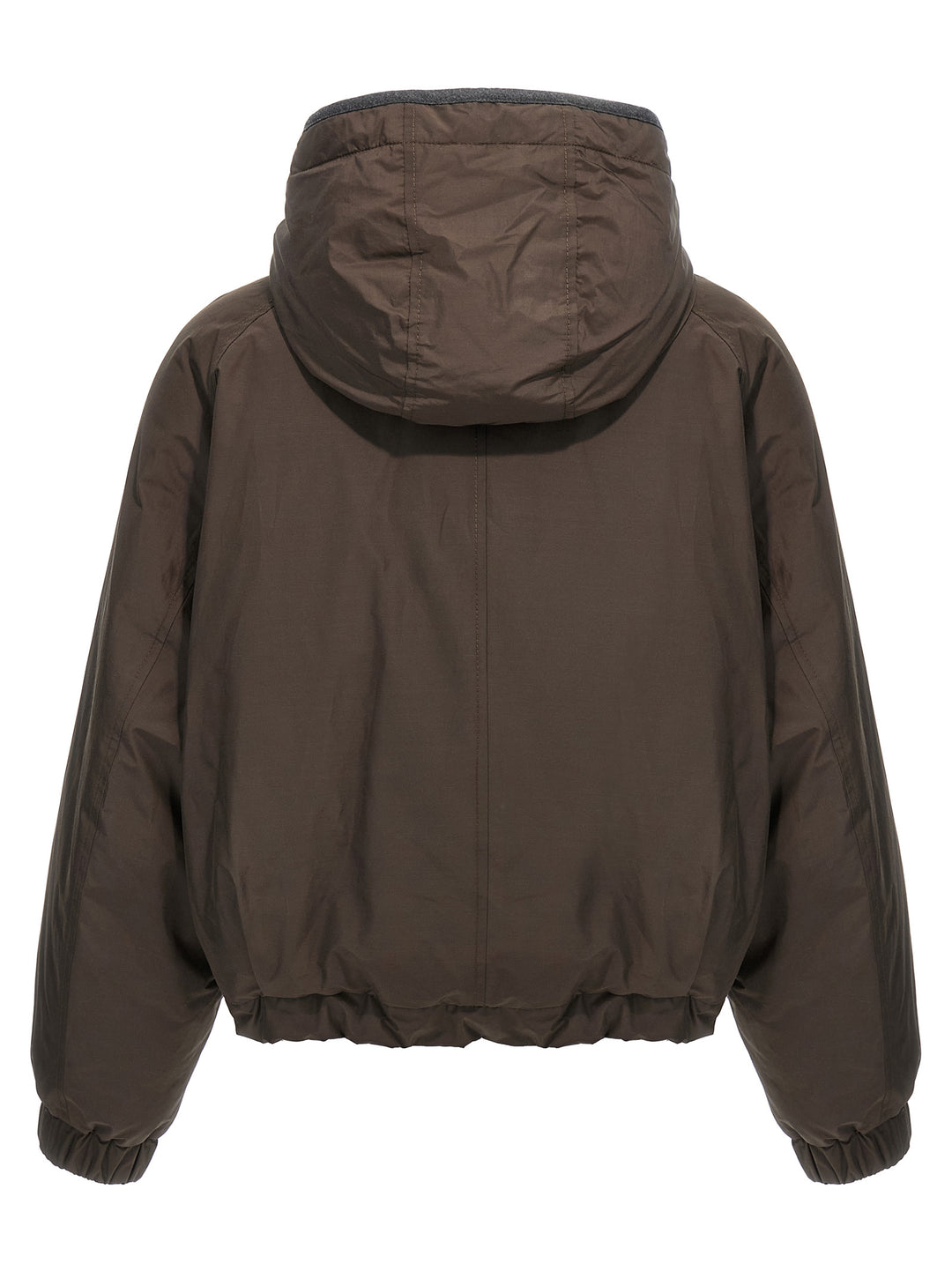 Brunello Cucinelli Cropped Down Jacket Puffer Jackets - Brown | df98c9972fdb3121132ccad62a19700e0736f6f2