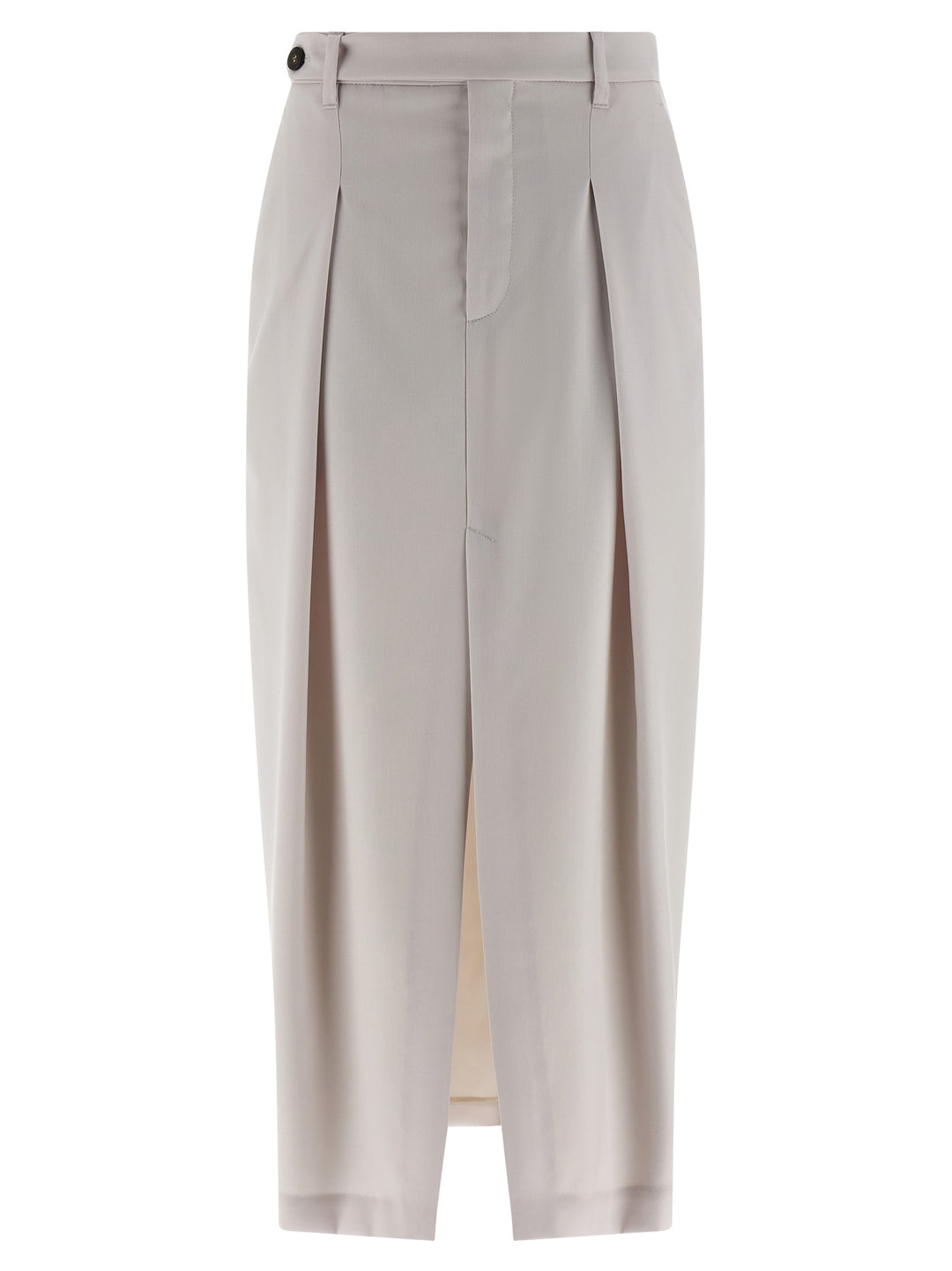 Brunello Cucinelli Sartorial Curved Skirts - White | cc3a4d9814c7db6c4d6a8241e68e31ca39b403e3