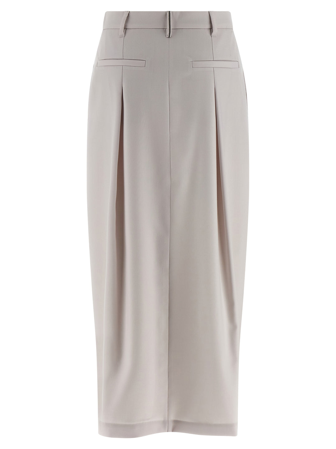 Brunello Cucinelli Sartorial Curved Skirts - White | f407e5c59ee83d5a6d2e24d2db52f85cae0220c8
