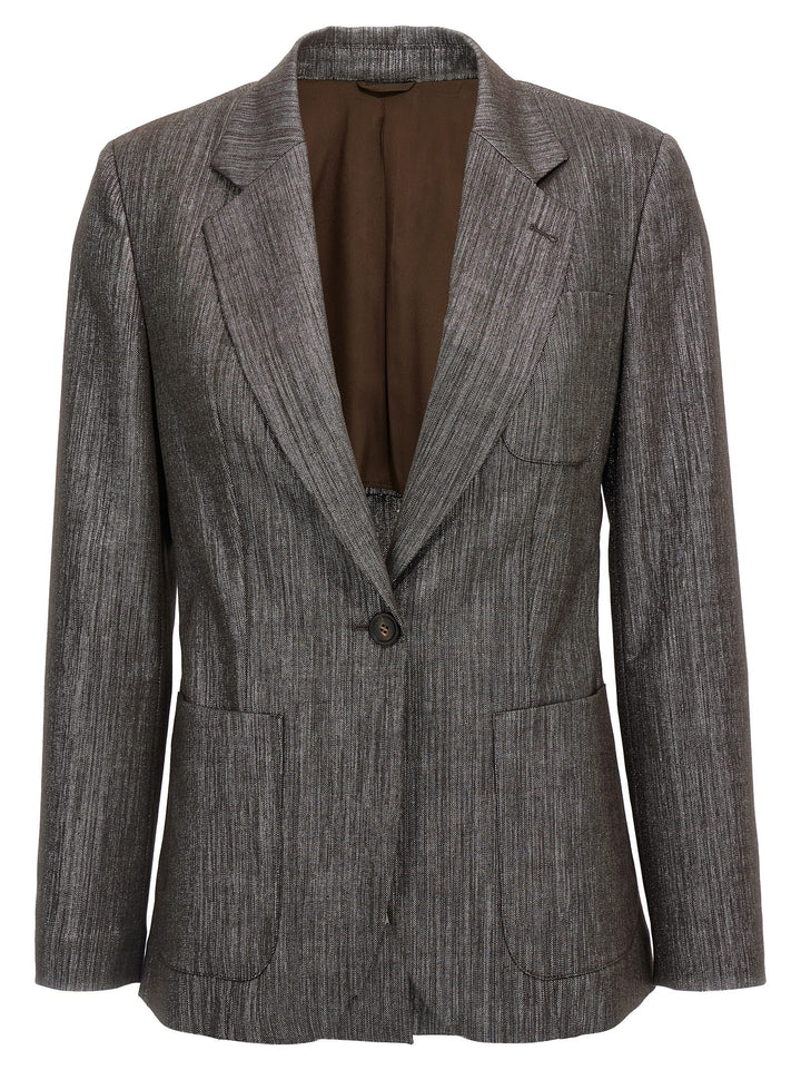 Brunello Cucinelli Sparkling BlazerS - Brown | 42813adbaa16ed57b70577adf99e37d2c37d7f1d