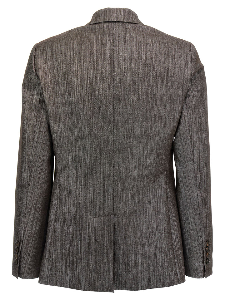 Brunello Cucinelli Sparkling BlazerS - Brown | 8d5b5707aa7896764b56ce44dcdb2e9e415cf599