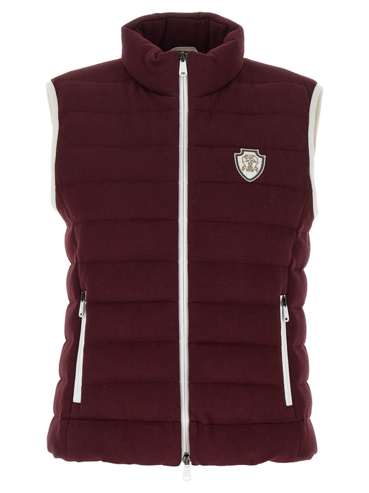 Logo Vest Gilet Bordeaux