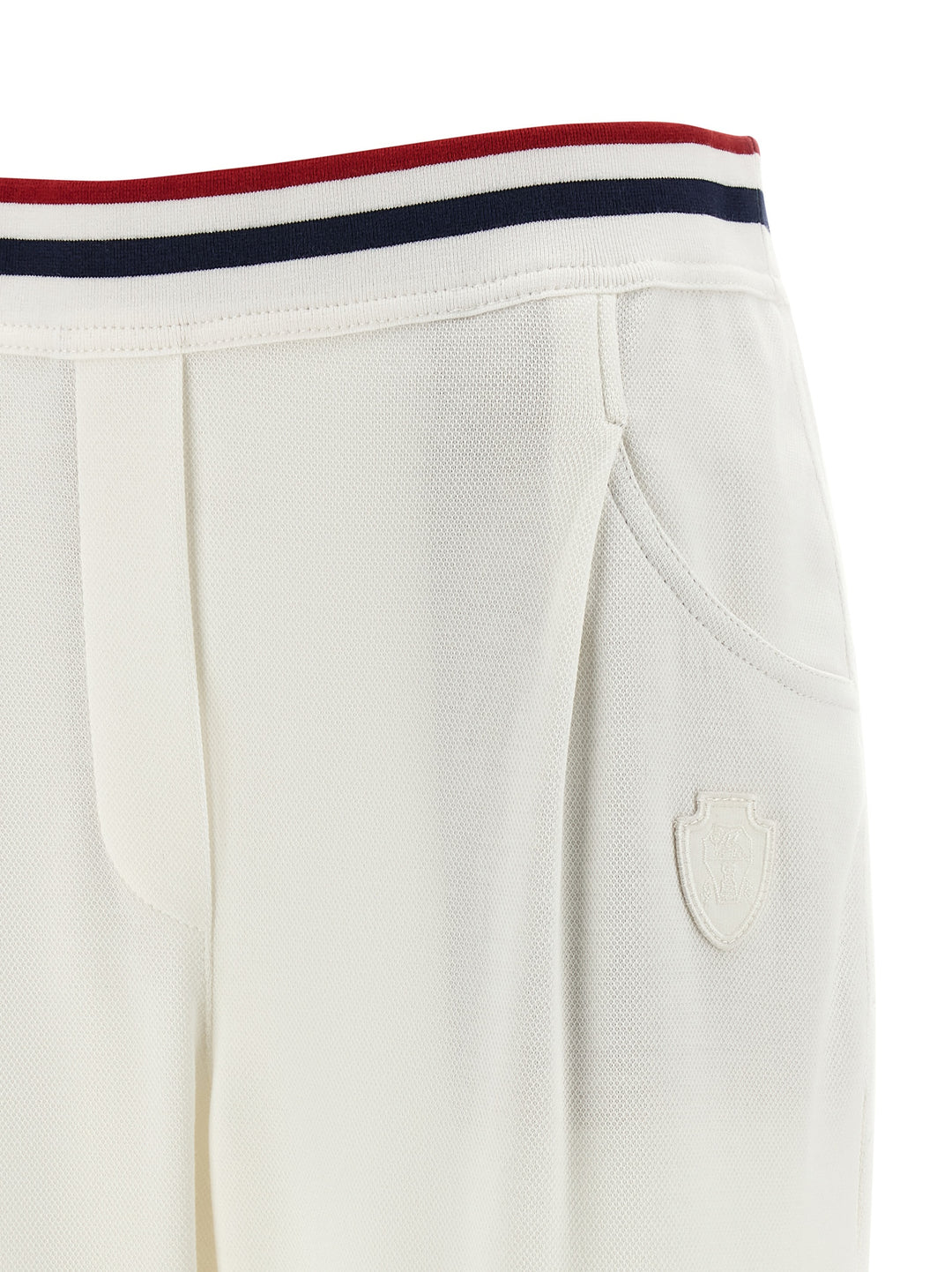 Brunello Cucinelli Heraldic Coat Of Arms Joggers Pants - White | 406badc59ad8b3d1fddb6214a3933ca3a8e820be