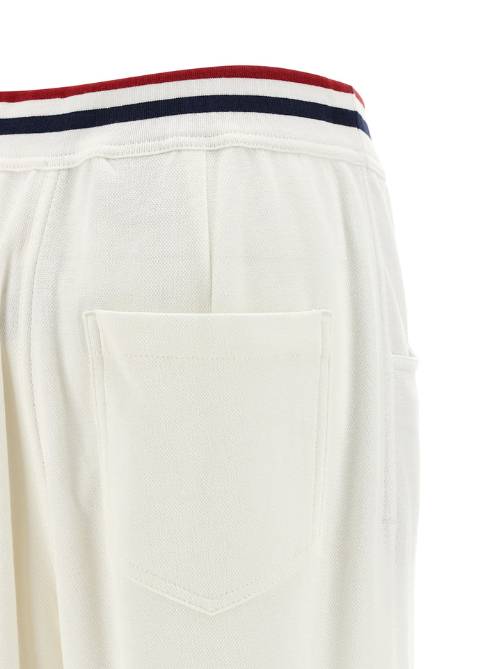 Brunello Cucinelli Heraldic Coat Of Arms Joggers Pants - White | 9eff24eab2933b7d841cf3872155299f494eff89