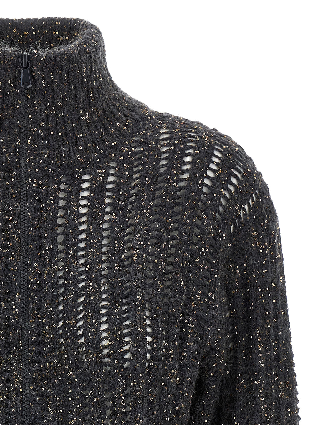 Brunello Cucinelli Rustic Dazzling Net Sweaters and Cardigans - Gray | 2fbc6e8e9828a3c0c8926bd7276c1900abf8b79e