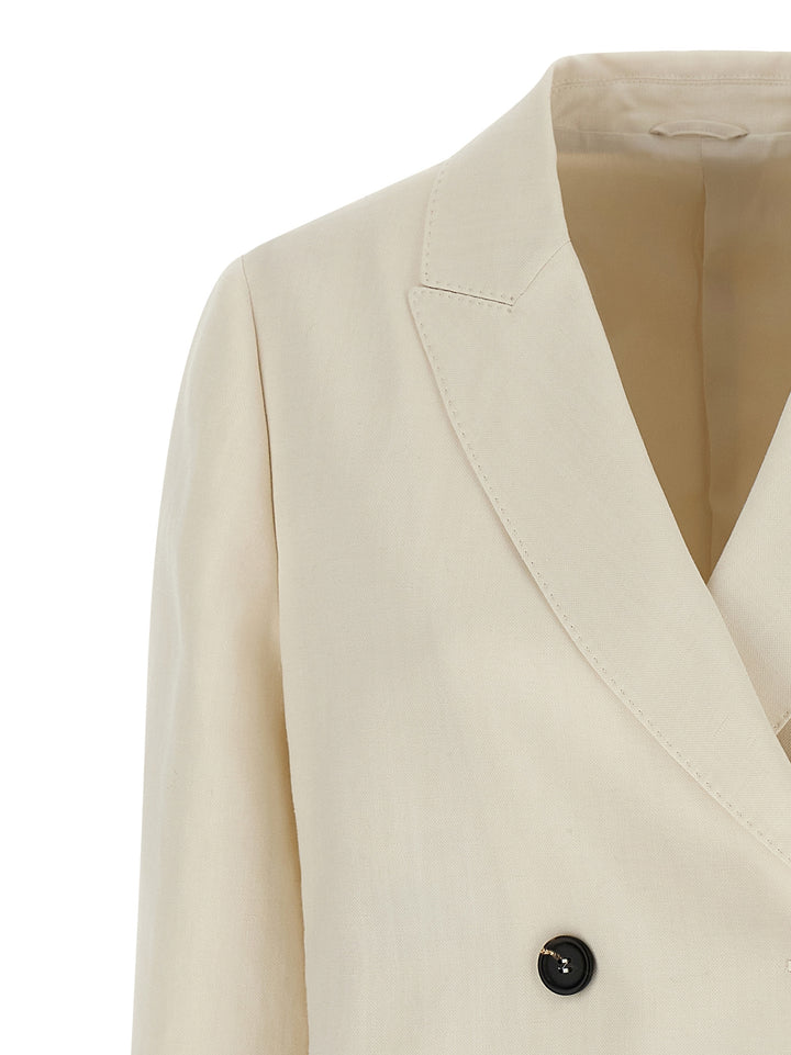 Brunello Cucinelli Double-Breasted Blazer BlazerS - White | 700dc2a8e9250fa080abbe90d7f733d8cb18e65d