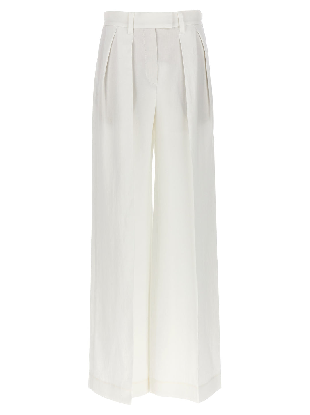 Brunello Cucinelli Palazzo Pants - White | 456593f3b491bbe7cc41efd289eeade7d84973da