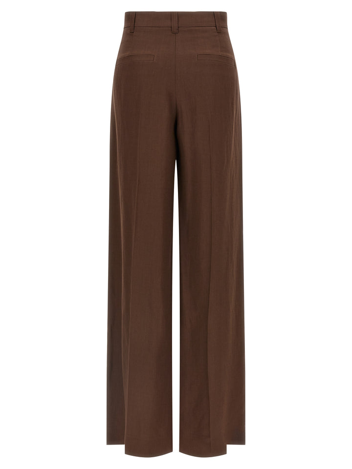 Brunello Cucinelli Linen Trousers Pants - Brown | e8289e689d3e64fc9f7a55686c8148eceef74457