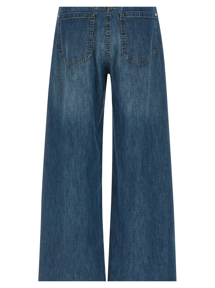 Brunello Cucinelli Wide Leg Jeans - Blue | 666c9d4f7594ef2060cc8947d14cda2e75a7adb4