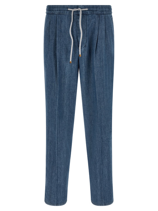 Lightweight Denim Jeans Blue