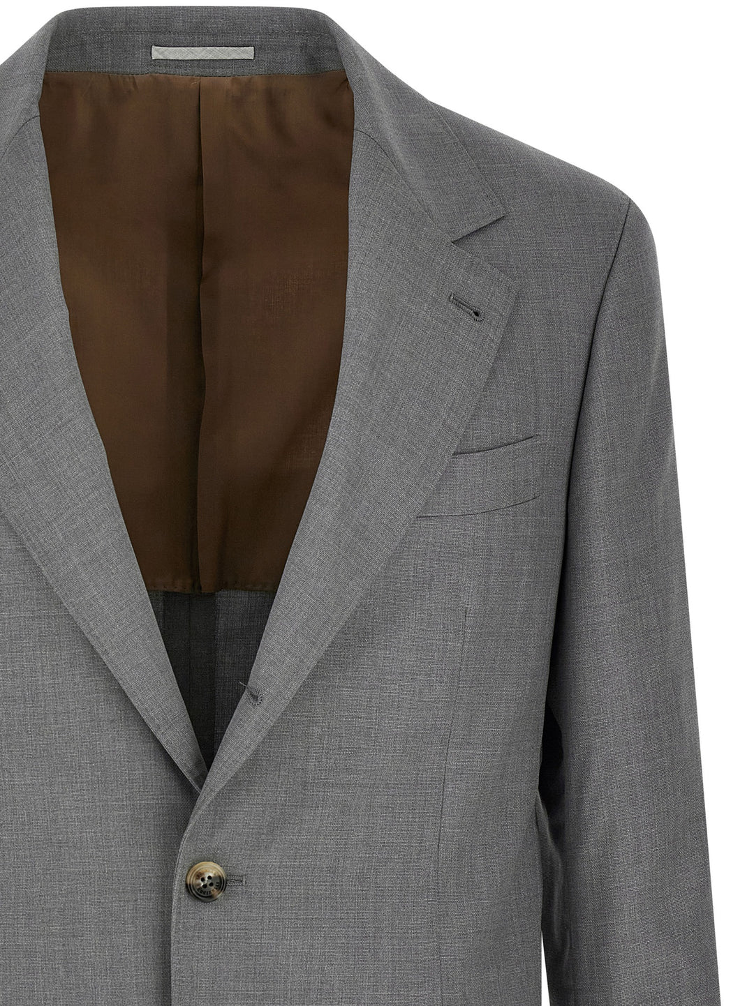 Brunello Cucinelli Hopsack Blazer - Gray | 2cf16e818149f14c184c1cf3eadaba0ec089cf7d